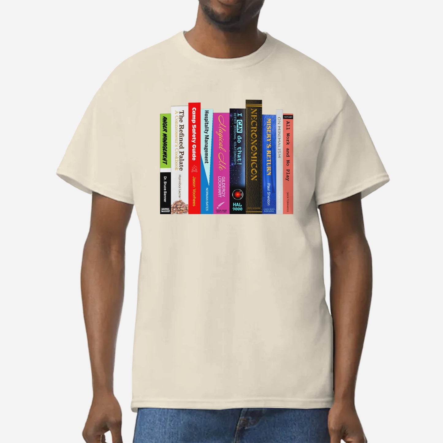 Fictional Books T-Shirt | Dark Humor Literary Parody Pop Culture Tee