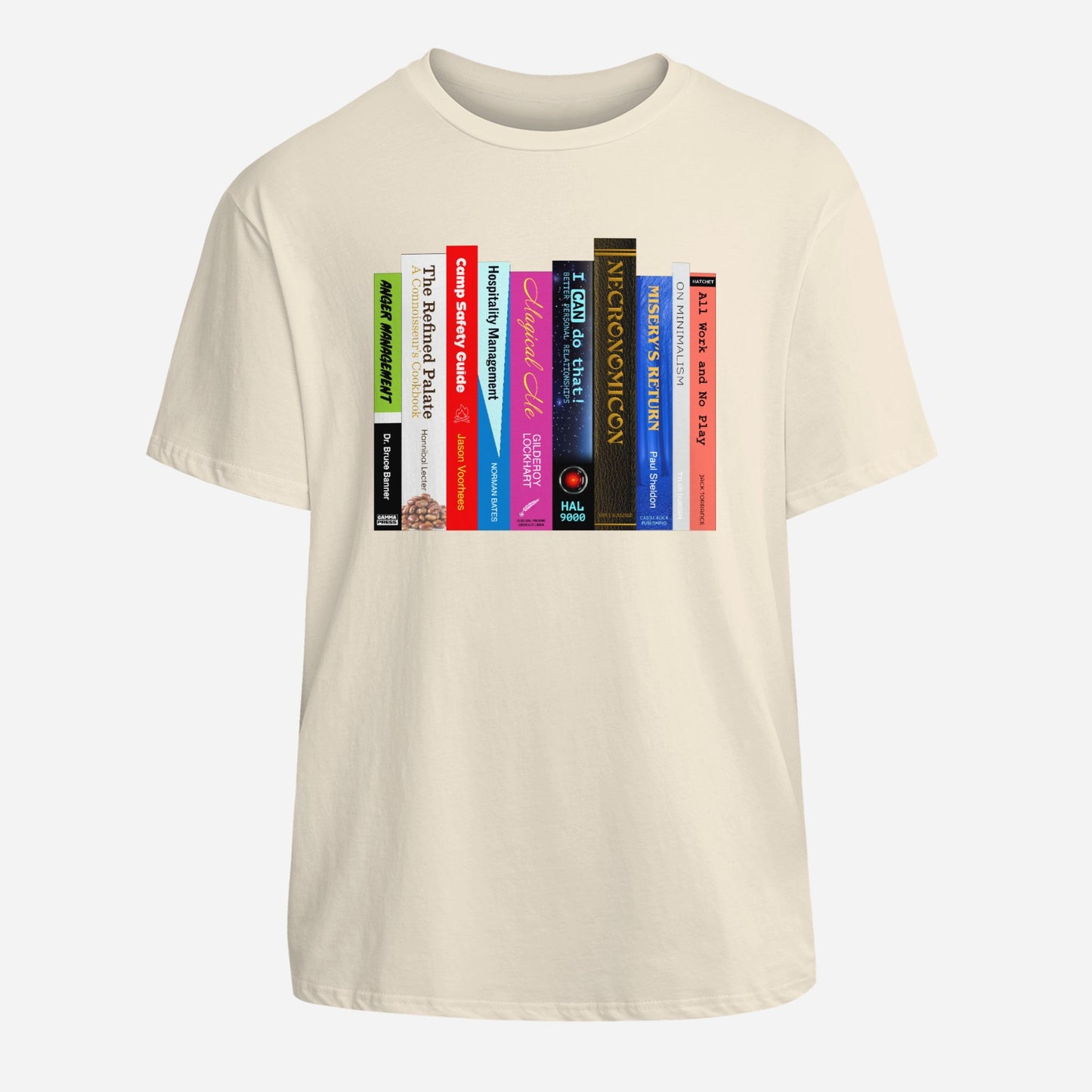 Fictional Books T-Shirt | Dark Humor Literary Parody Pop Culture Tee