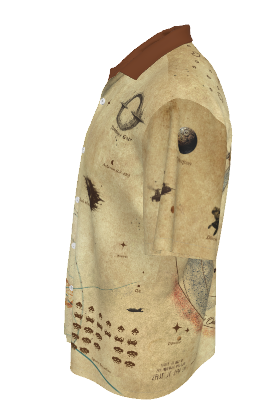 Space Pirate Treasure Map | Hawaiian Shirt