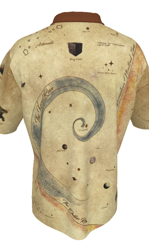 Space Pirate Treasure Map | Hawaiian Shirt
