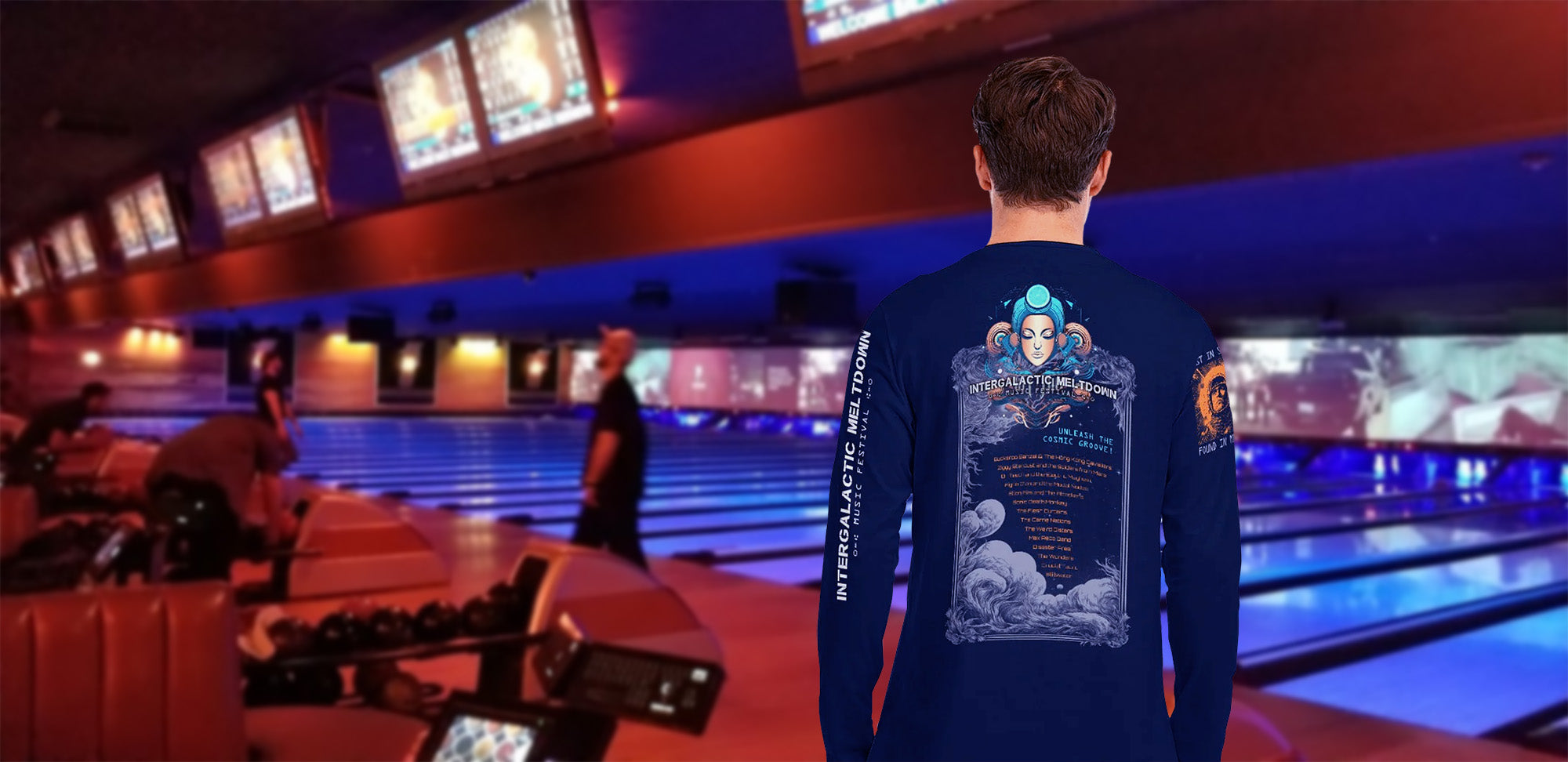 Long sleeve shirt from a science fiction music festival