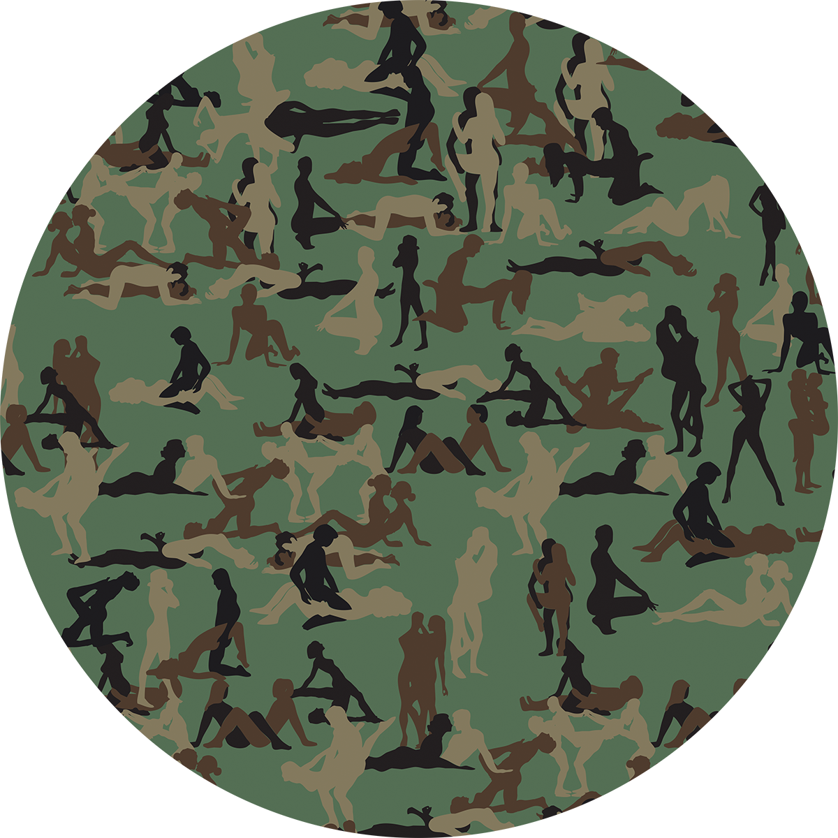 Kama Sutra Camouflage Sexy NSFW T-shirt art