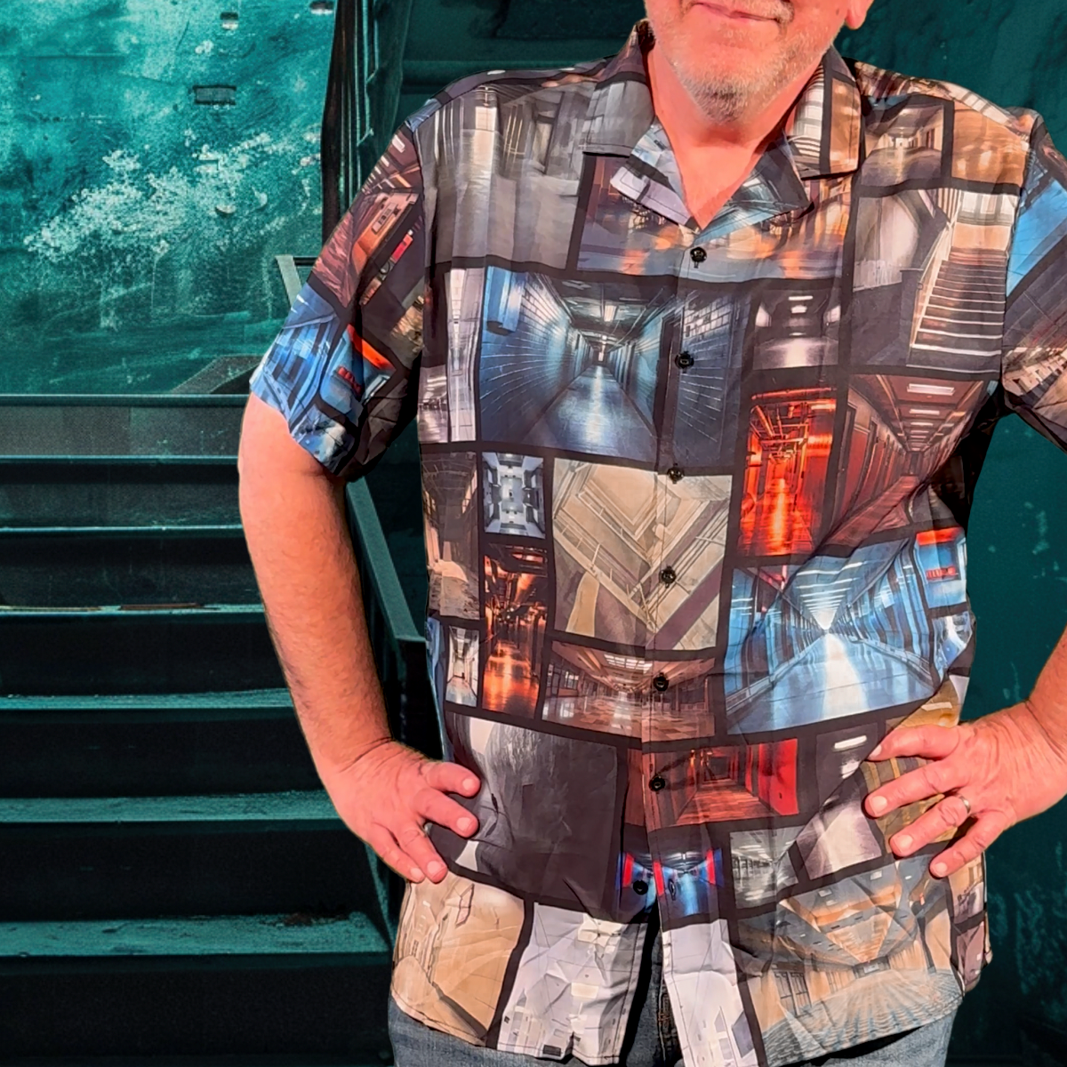 Liminal Spaces | Men's Hawaiian Shirt - Eerie Transitional Realms