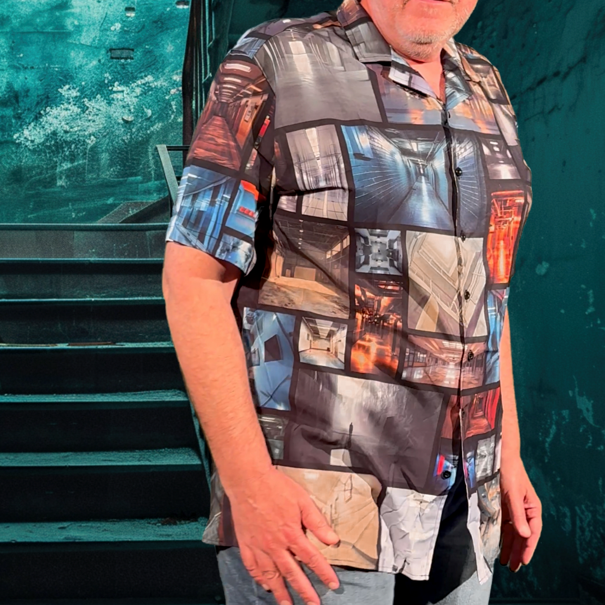 Liminal Spaces | Men's Hawaiian Shirt - Eerie Transitional Realms