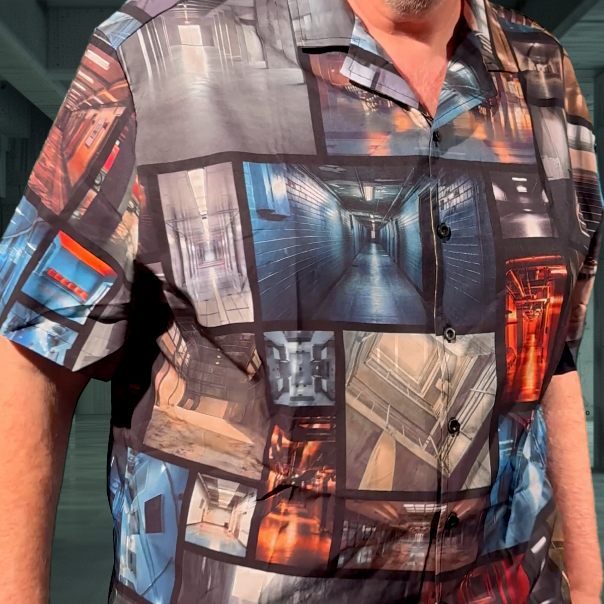 Liminal Spaces | Men's Hawaiian Shirt - Eerie Transitional Realms