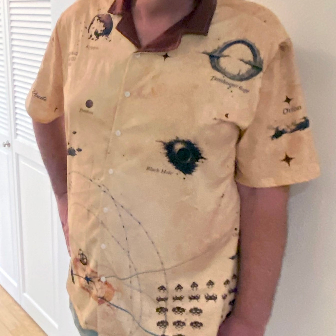 Space Pirate Treasure Map | Hawaiian Shirt