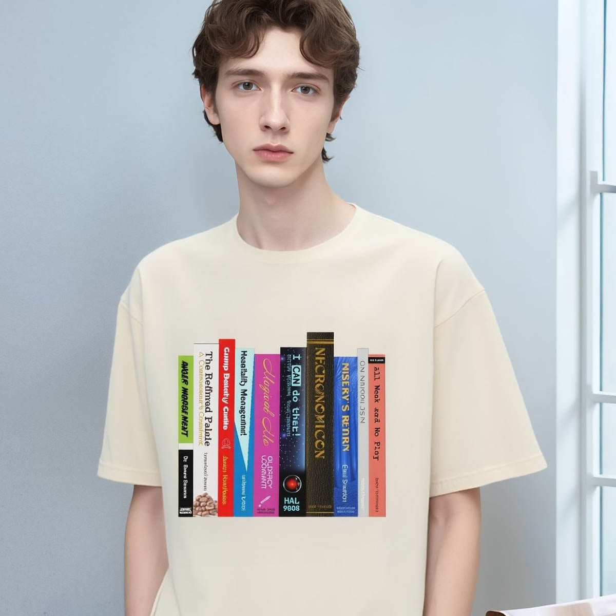 Fictional Books T-Shirt | Dark Humor Literary Parody Pop Culture Tee