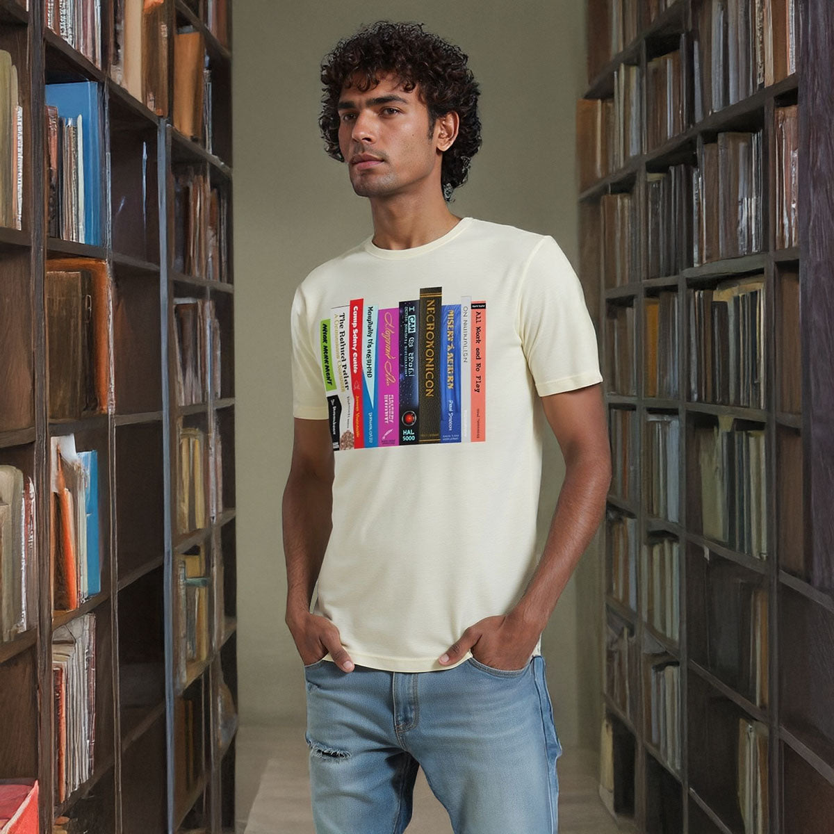 Fictional Books T-Shirt | Dark Humor Literary Parody Pop Culture Tee