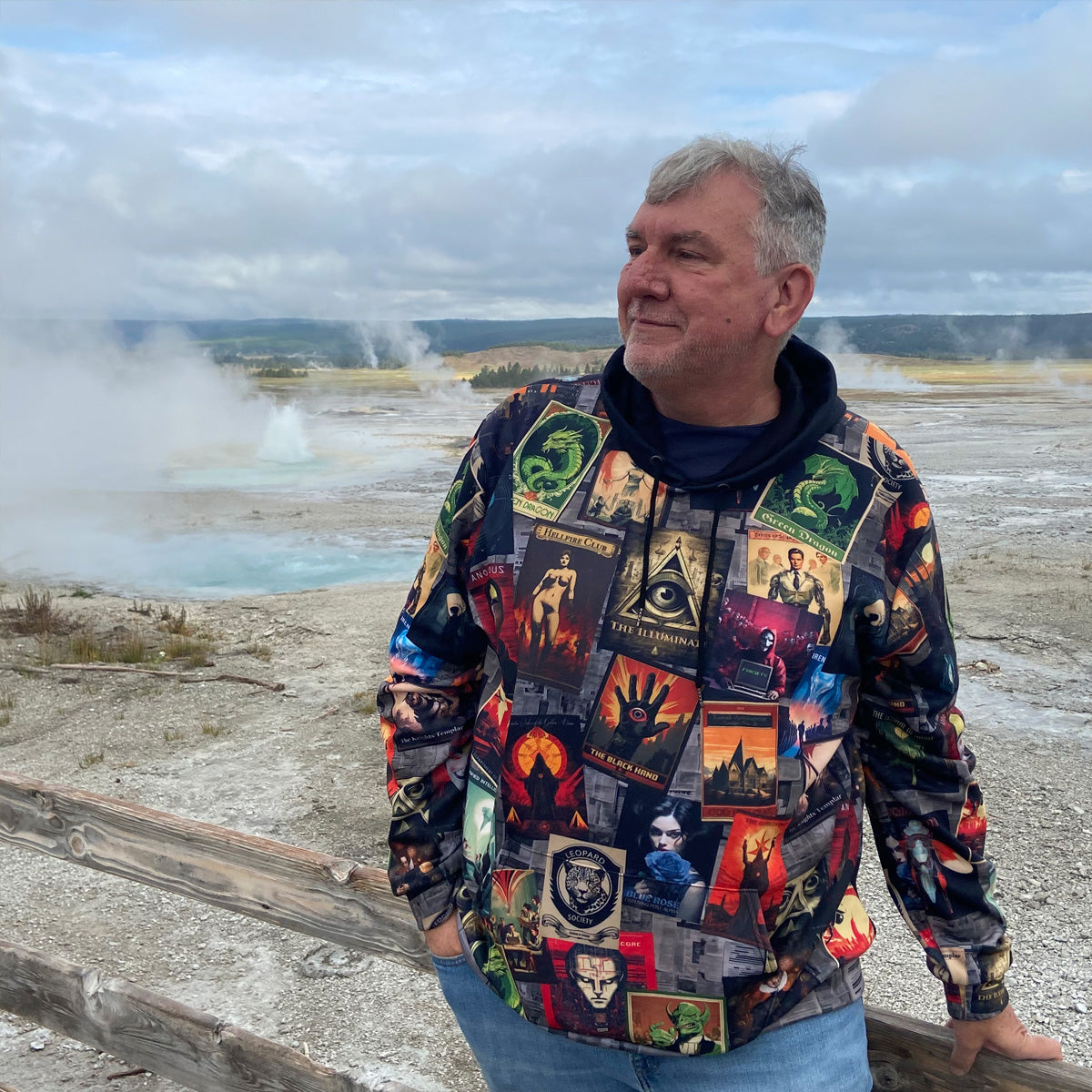 Conspiracy Theory Men's Lined Pullover Hoodie