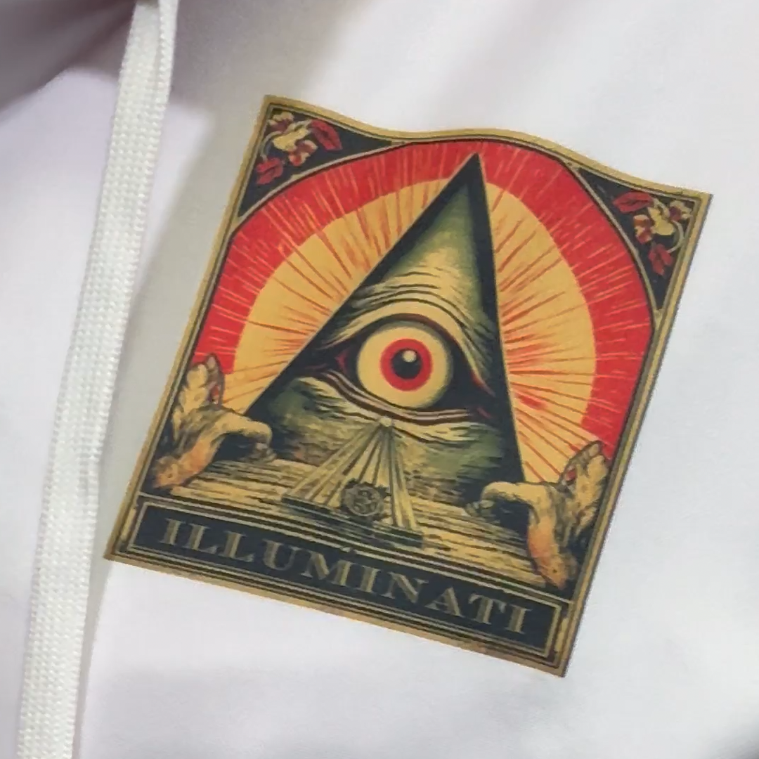 Illuminati Unisex Zipper Hoodie With Black Lining