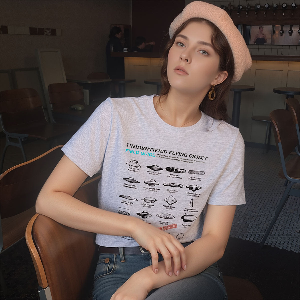 UFO Field Guide T-Shirt | Unidentified Flying Object Classification Chart | UAP Conspiracy Theory Tee