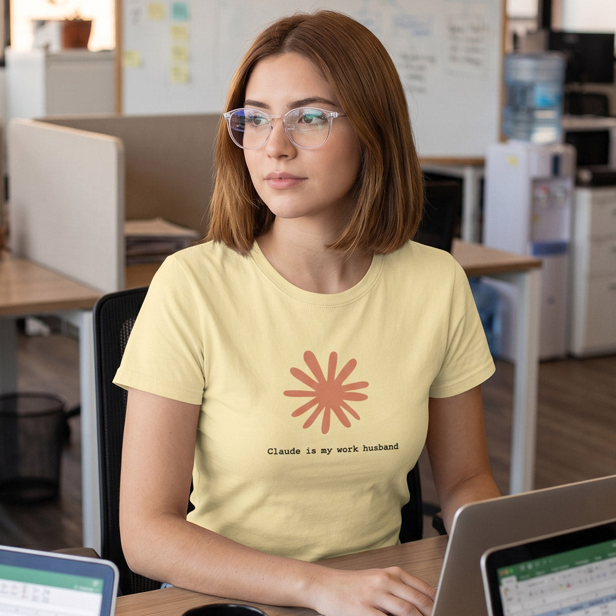 Claude Is My Work Husband T-Shirt | Claude AI Funny Relationship Tee