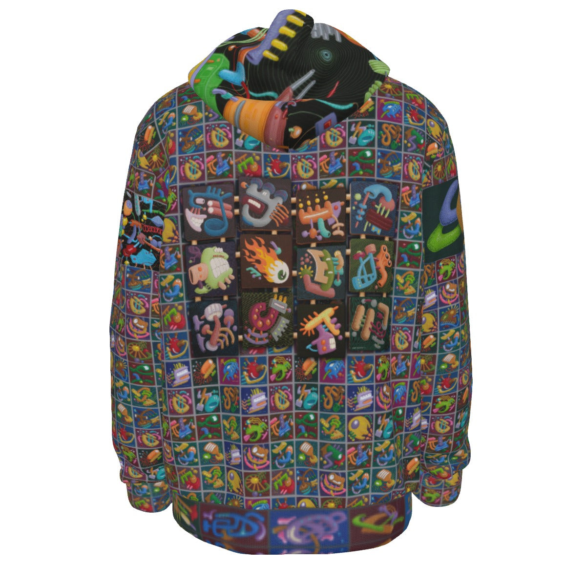 Wolverton Trippy Vastscheme | Fleece Pullover Hoodie