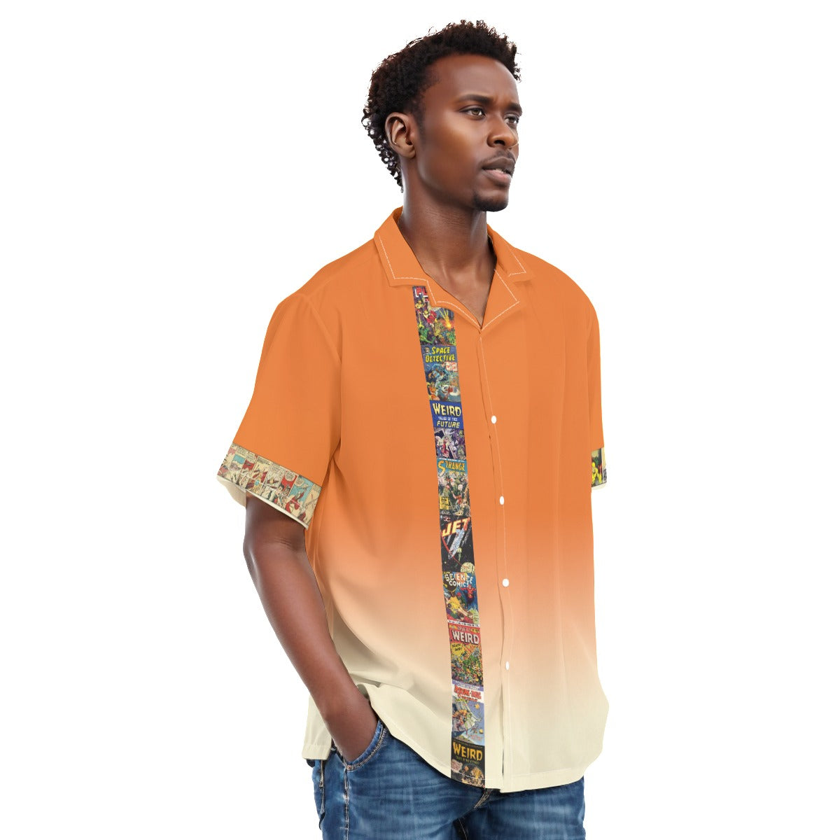 Science Fiction Comics Men's Hawaiian Shirt