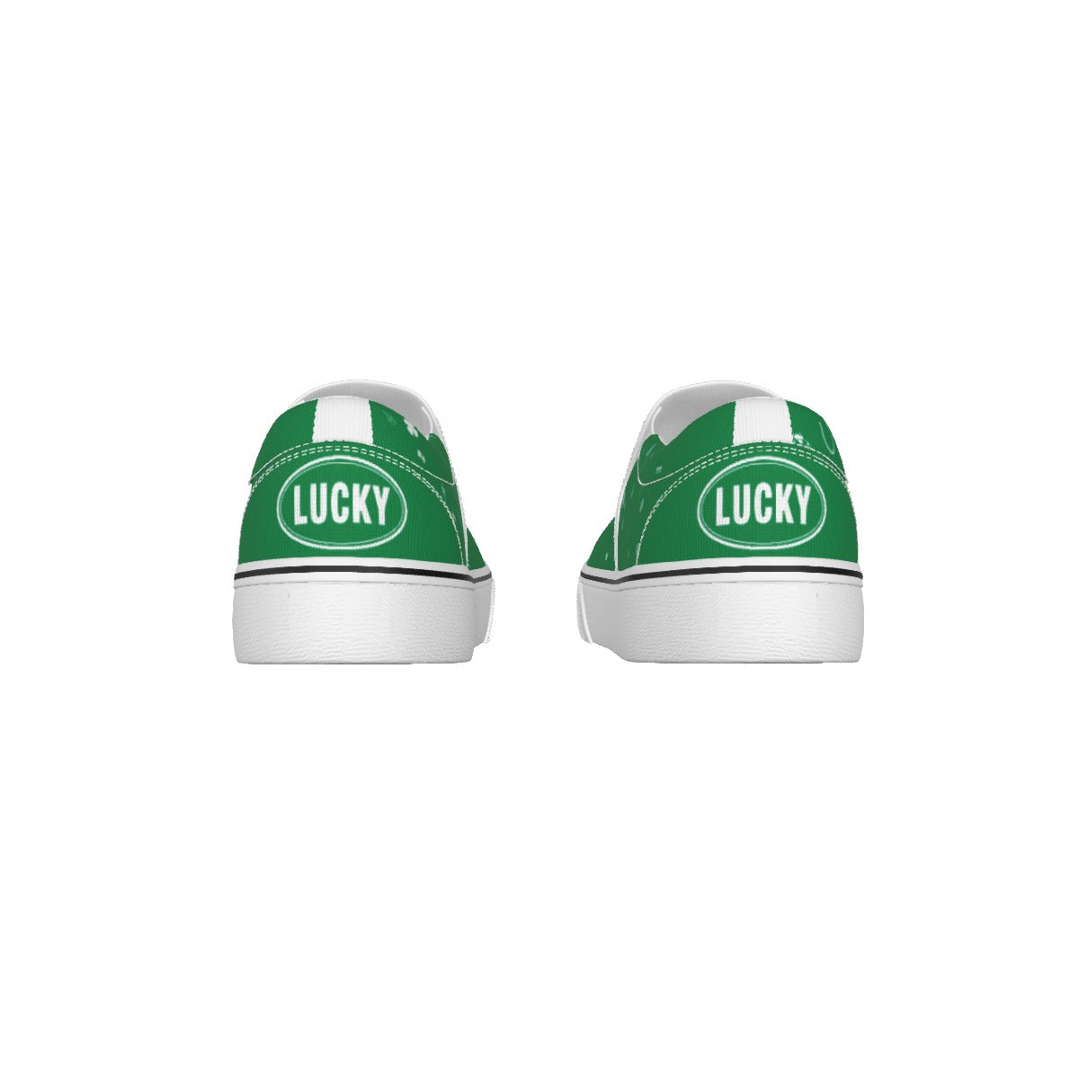 Lucky Shoes | Men's Green Slip On Sneakers