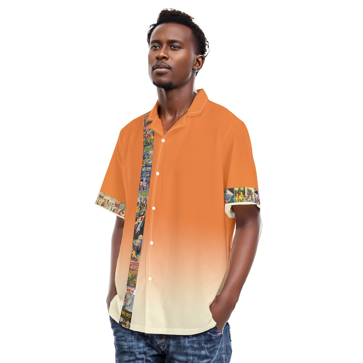 Science Fiction Comics Men's Hawaiian Shirt