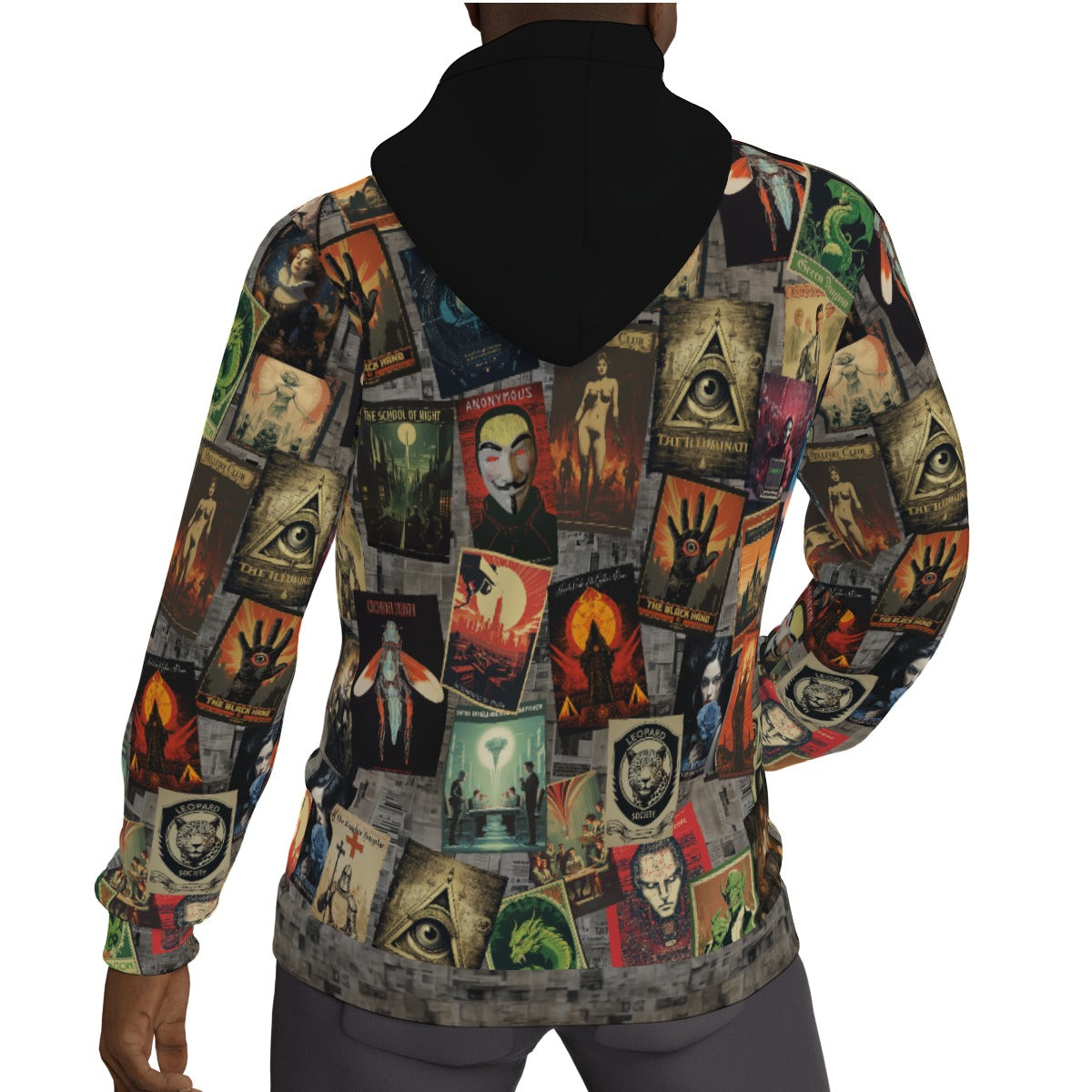 Conspiracy Theory Men's Lined Pullover Hoodie
