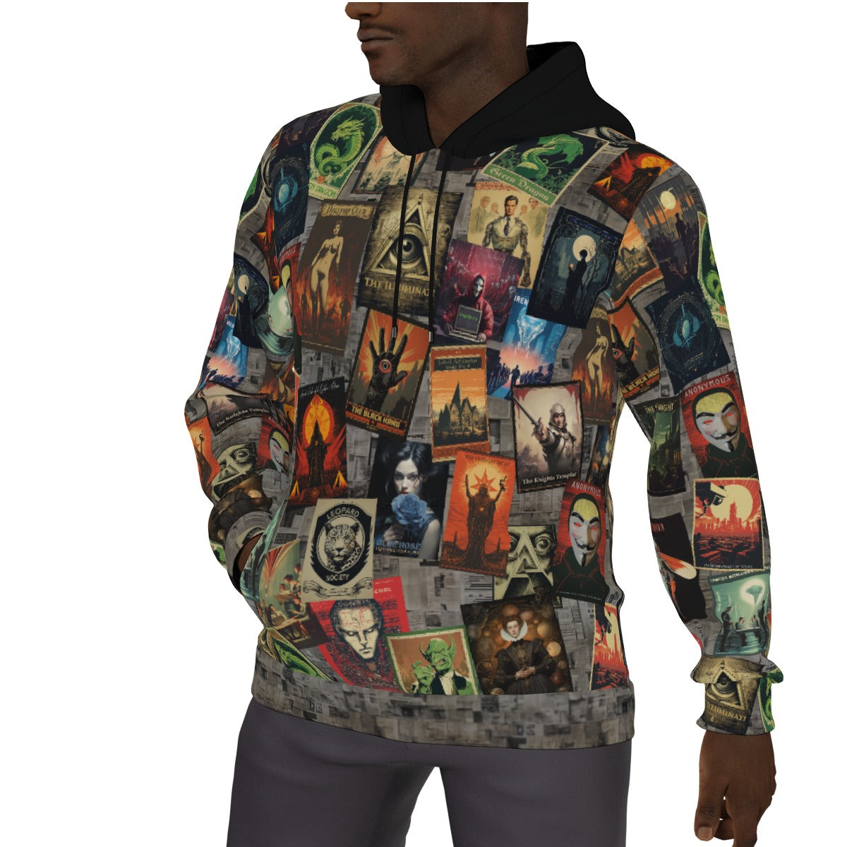 Conspiracy Theory Men's Lined Pullover Hoodie