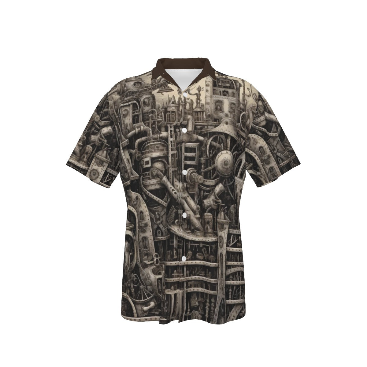 Steampunk City Men's Hawaiian Shirt