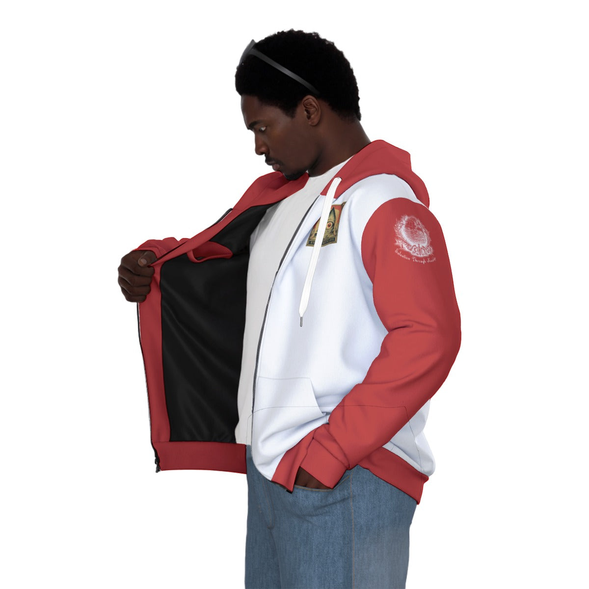 Illuminati Unisex Zipper Hoodie With Black Lining