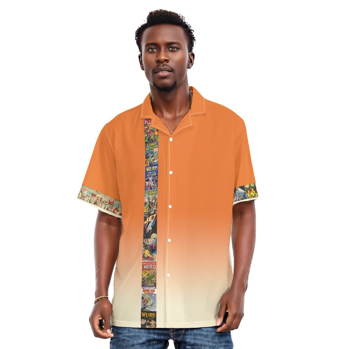 Science Fiction Comics Men's Hawaiian Shirt