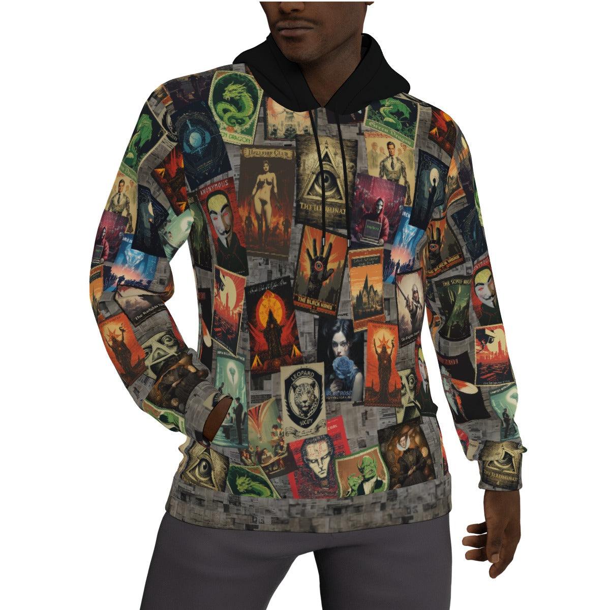 Conspiracy Theory Men's Lined Pullover Hoodie