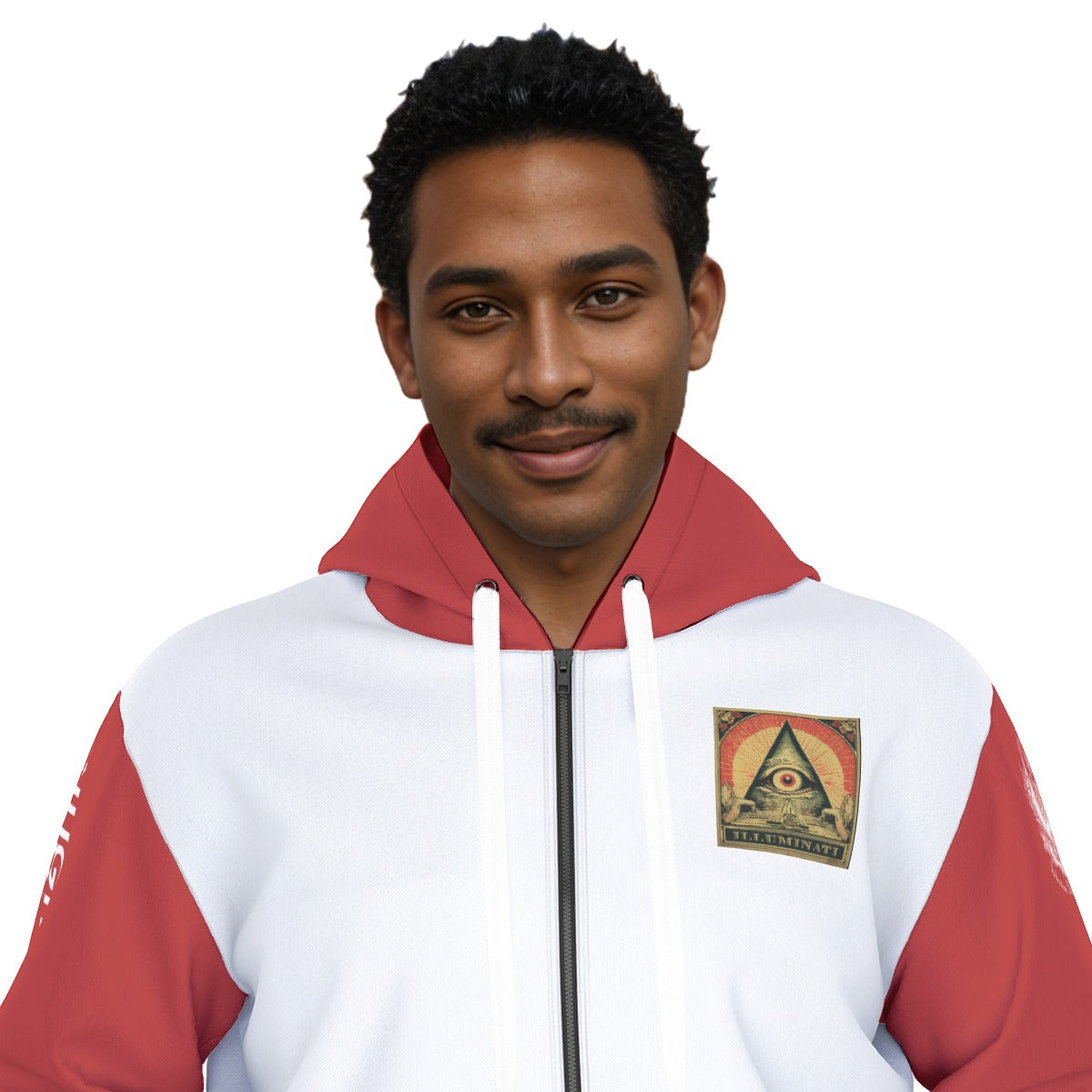 Illuminati Unisex Zipper Hoodie With Black Lining