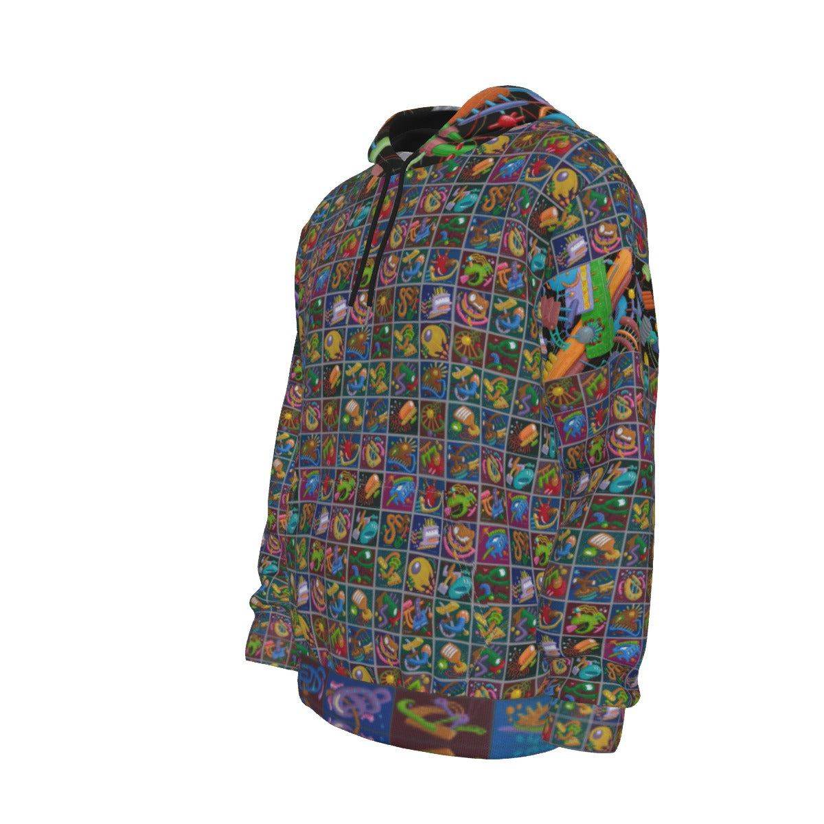 Wolverton Trippy Vastscheme | Fleece Pullover Hoodie
