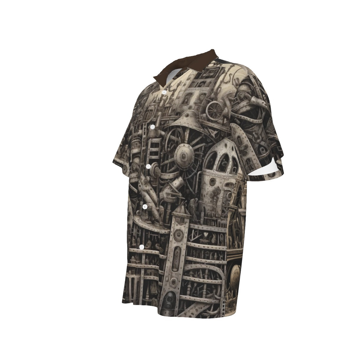 Steampunk City Men's Hawaiian Shirt