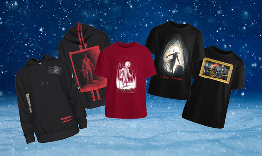 Our Dark Christmas Collection of shirts and hoodies