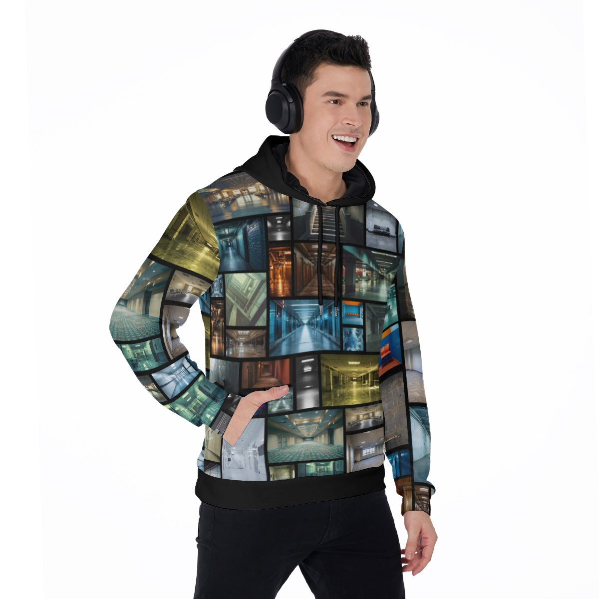 Liminal Spaces Fleece-Lined Hoodie - Eerie Transitional Realms