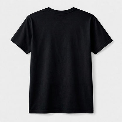 Back of the UnHoly Trinity t-shirt, plain black