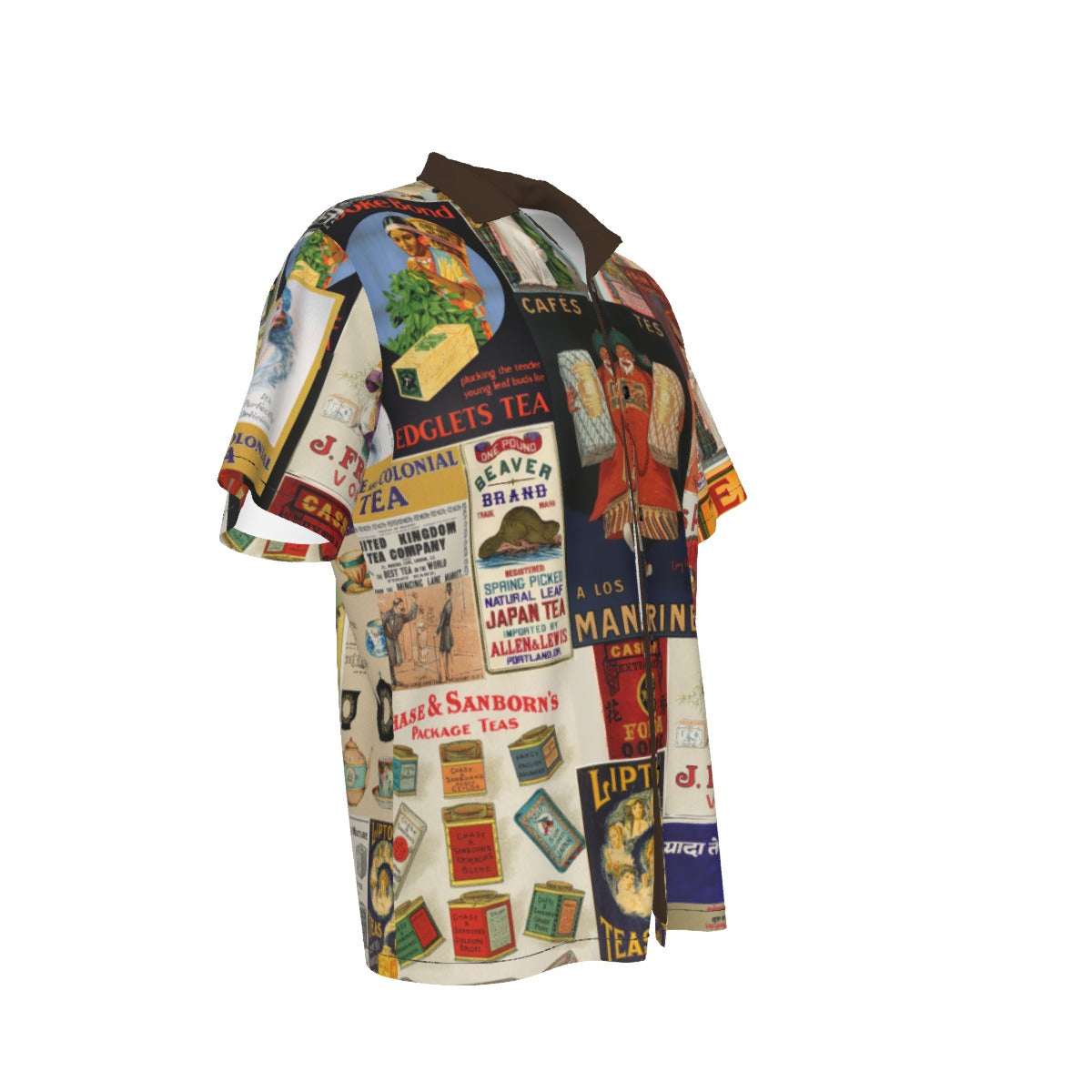 The Teashirt | Vintage Tea Art Hawaiian Shirt | Gift for Tea Lovers