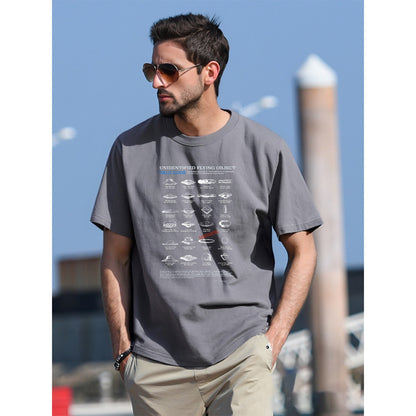 UFO Field Guide T-Shirt | Unidentified Flying Object Classification Chart | UAP Conspiracy Theory Tee