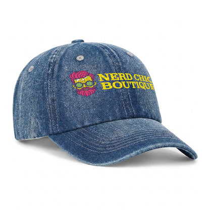 Nerd Chic Boutique Official Embroidered Denim Baseball Cap