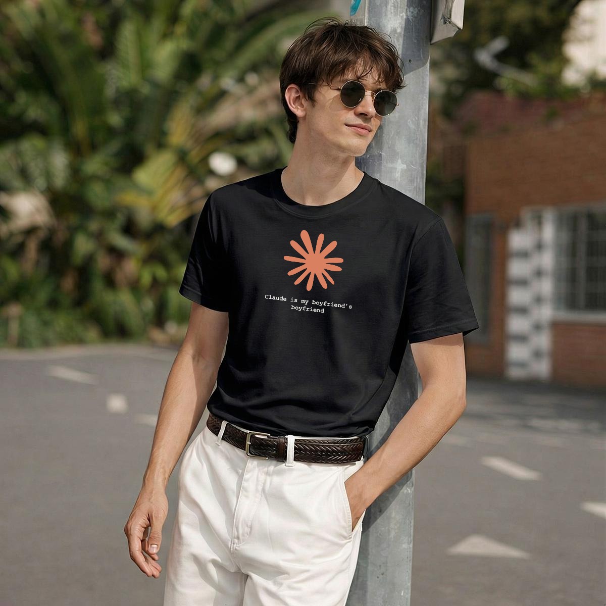 Claude Is My Boyfriend's Boyfriend T-Shirt | Claude AI Funny Relationship Tee