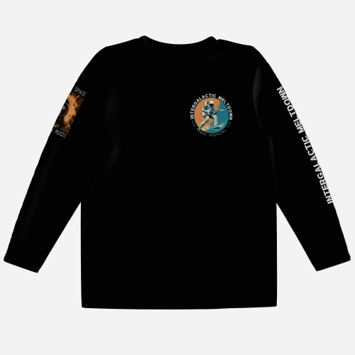 Intergalactic Meltdown long sleeve sci-fi concert shirt | 100% cotton (black)