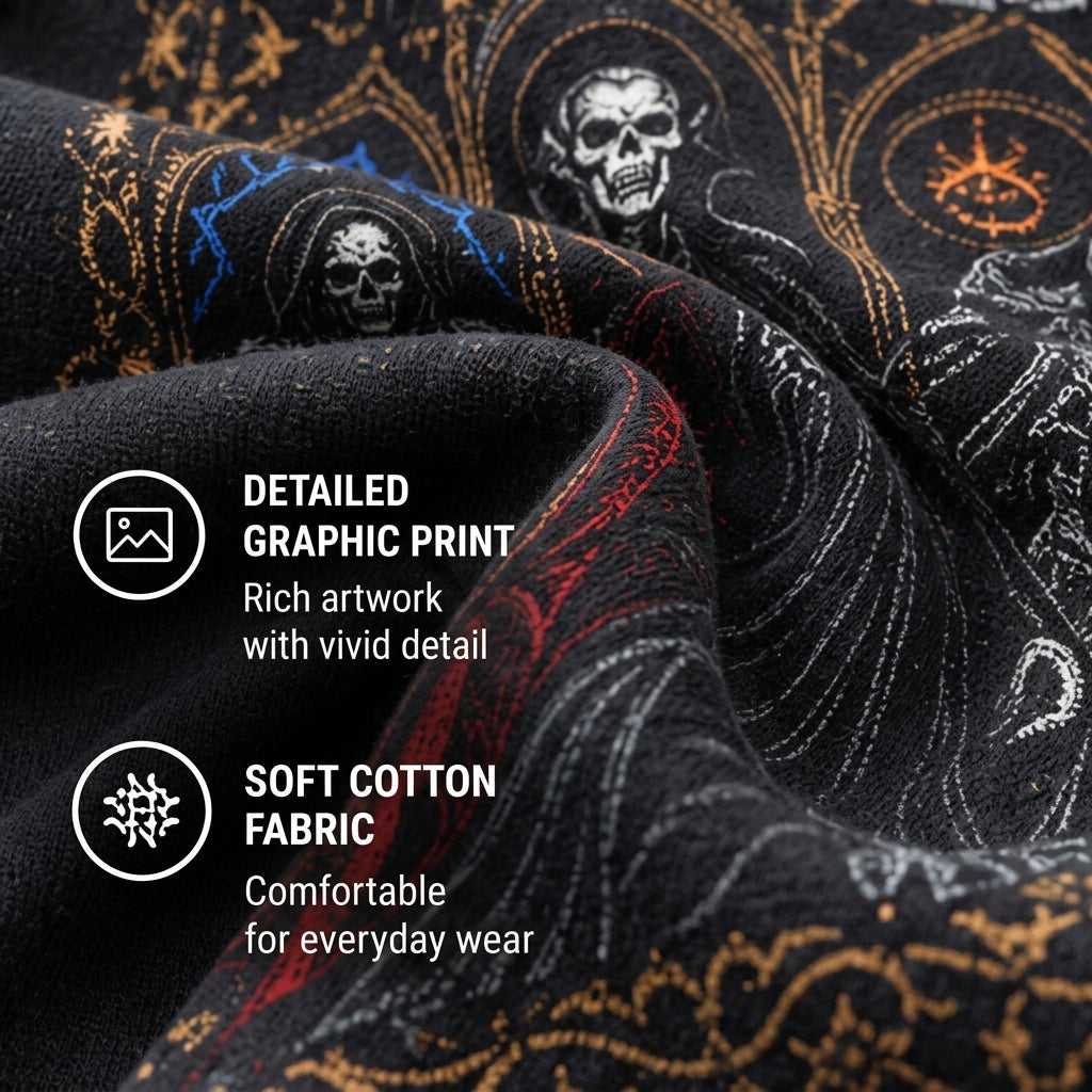UnHoly Trinity T-Shirt | Dracula, Frankenstein & Headless Horseman Gothic Horror Tee
