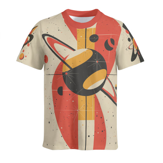 Mid-Century Atomic T-Shirt – Retro Space-Inspired Design