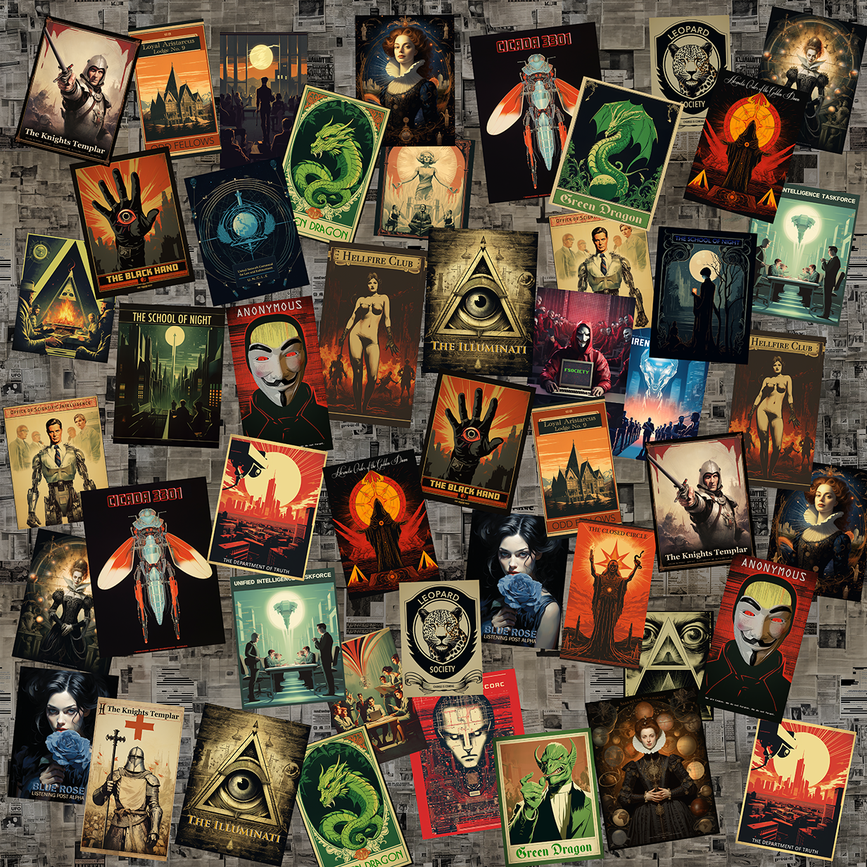 Conspiracy Theory Men's Lined Pullover Hoodie