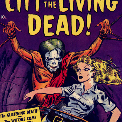 City of the Living Dead Golden Age Comic T-shirt - Pre-Code Horror Tee