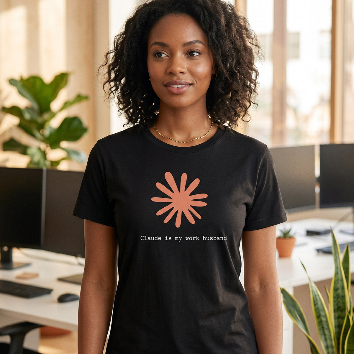 Claude Is My Work Husband T-Shirt | Claude AI Funny Relationship Tee