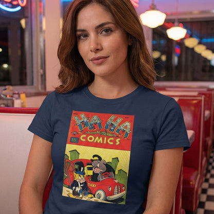 Vintage Cat and Dog Comic T-shirt - Golden Age Funny Animal Tee