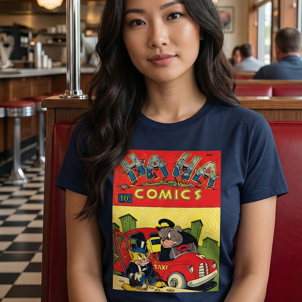 Vintage Cat and Dog Comic T-shirt - Golden Age Funny Animal Tee