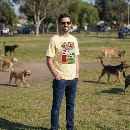 Vintage Dog Comic T-shirt - Retro Golden Age Hunting Humor Tee