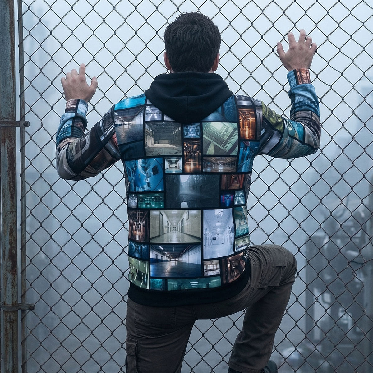 Liminal Spaces Fleece-Lined Hoodie - Eerie Transitional Realms