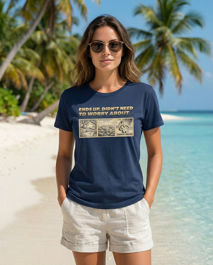 3 Things We Didn't Need to Worry About - Retro Childhood Fears Humor Shirt