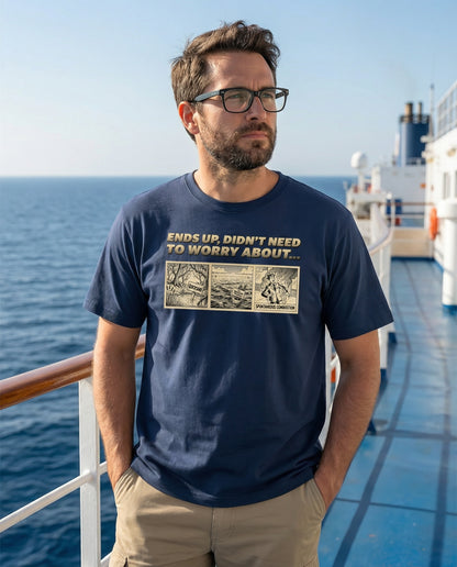 3 Things We Didn't Need to Worry About - Retro Childhood Fears Humor Shirt