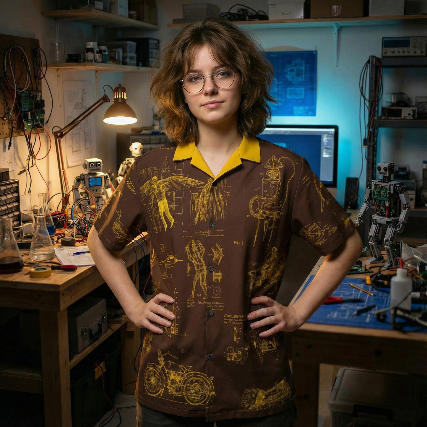 Vintage Patent Blueprint Shirt - Inventor's Gift for Engineers & Makers