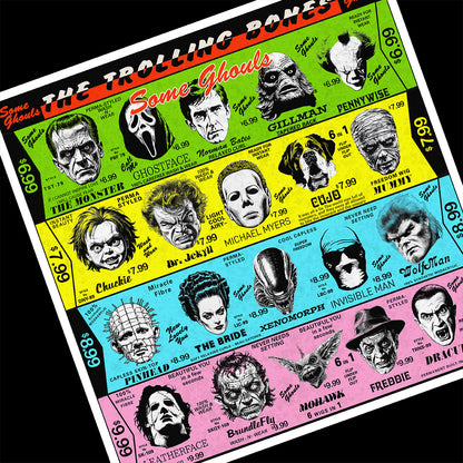"Some Ghouls" Horror Rock Graphic Inspired by Rolling Stones Album Art, Men's 100% Cotton T-Shirt